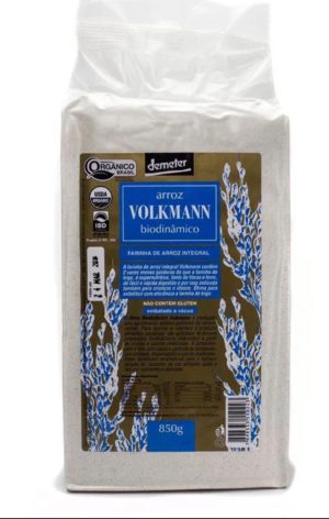 Farinha de arroz integral 850g Volkmann